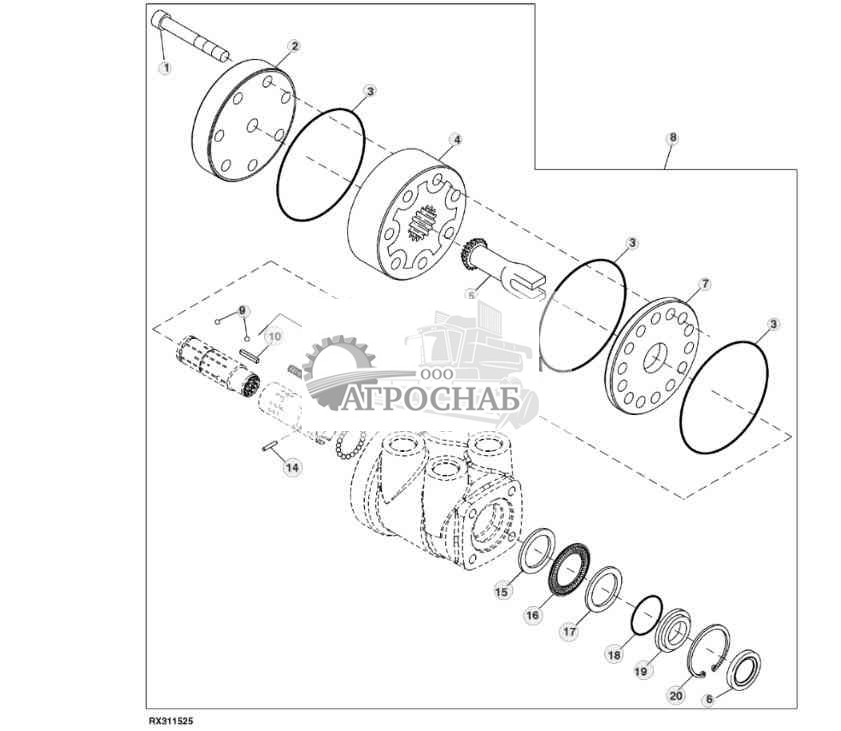 КЛАПАН РУЛЕВОГО МЕХАНИЗМА 